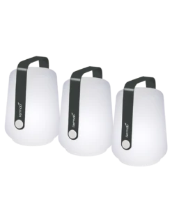 Lot De 3 Lampes D'extérieur Balad H.12cm Christian LOHNER By Fermob - Carbone